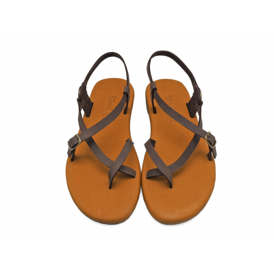 Women Sandals LS-15 Brown Nubuck (Oiled)